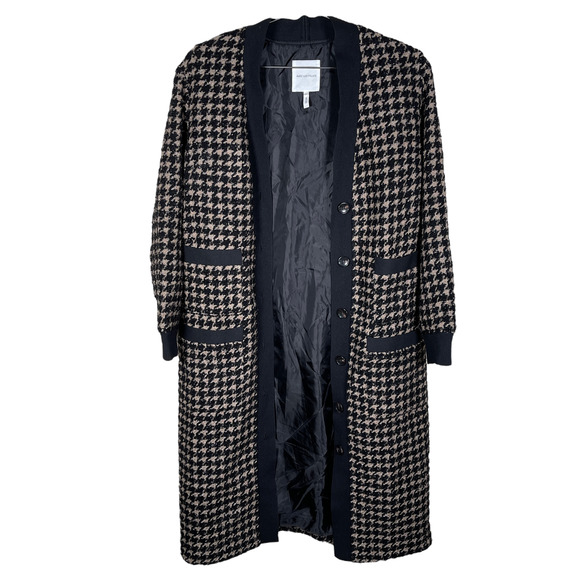 Avec Les Filles Houndstooth Sparkly Coatigan Medium - Picture 1 of 7
